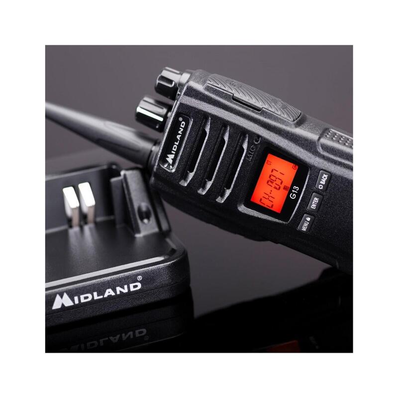 Walkie talkie MIDLAND Midland G13, robusto, boton emergencia programable