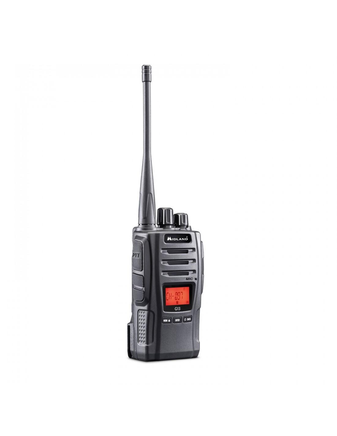 Walkie talkie MIDLAND Midland G13, robusto, boton emergencia programable 2/7
