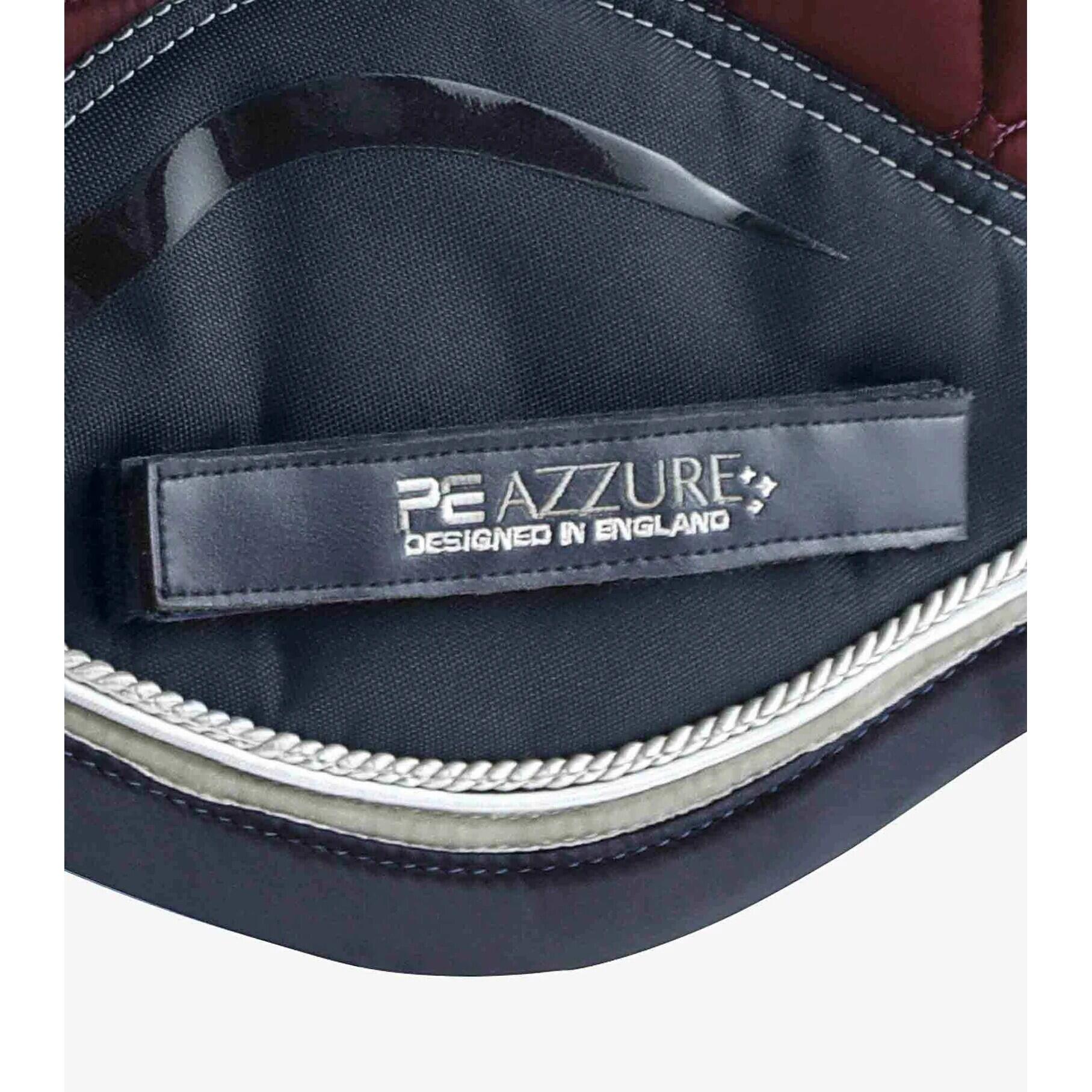 Non-slip satin saddle pad for horses Premier Equine Azzure