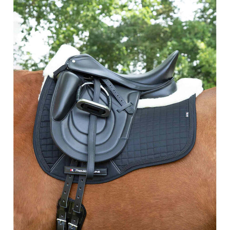 Tapis de dressage pour cheval en laine mérinos Premier Equine Capella CC Square