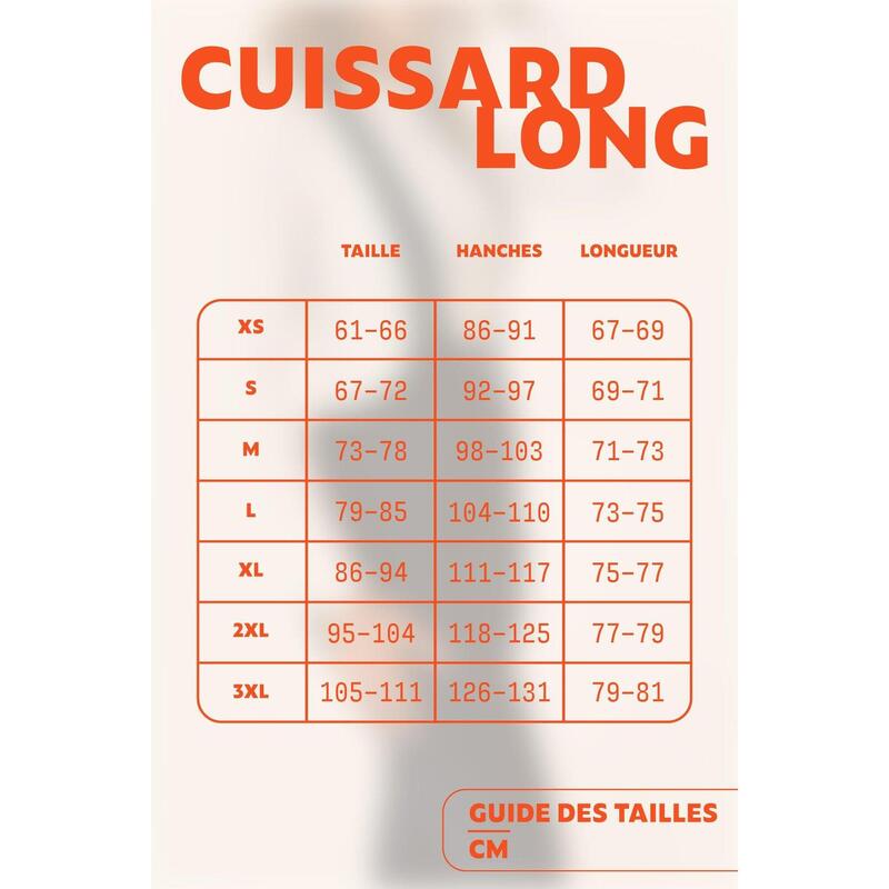 Cuissard Cyclisme Long Avec Bretelle Déclipsable Et Pad Menstruel