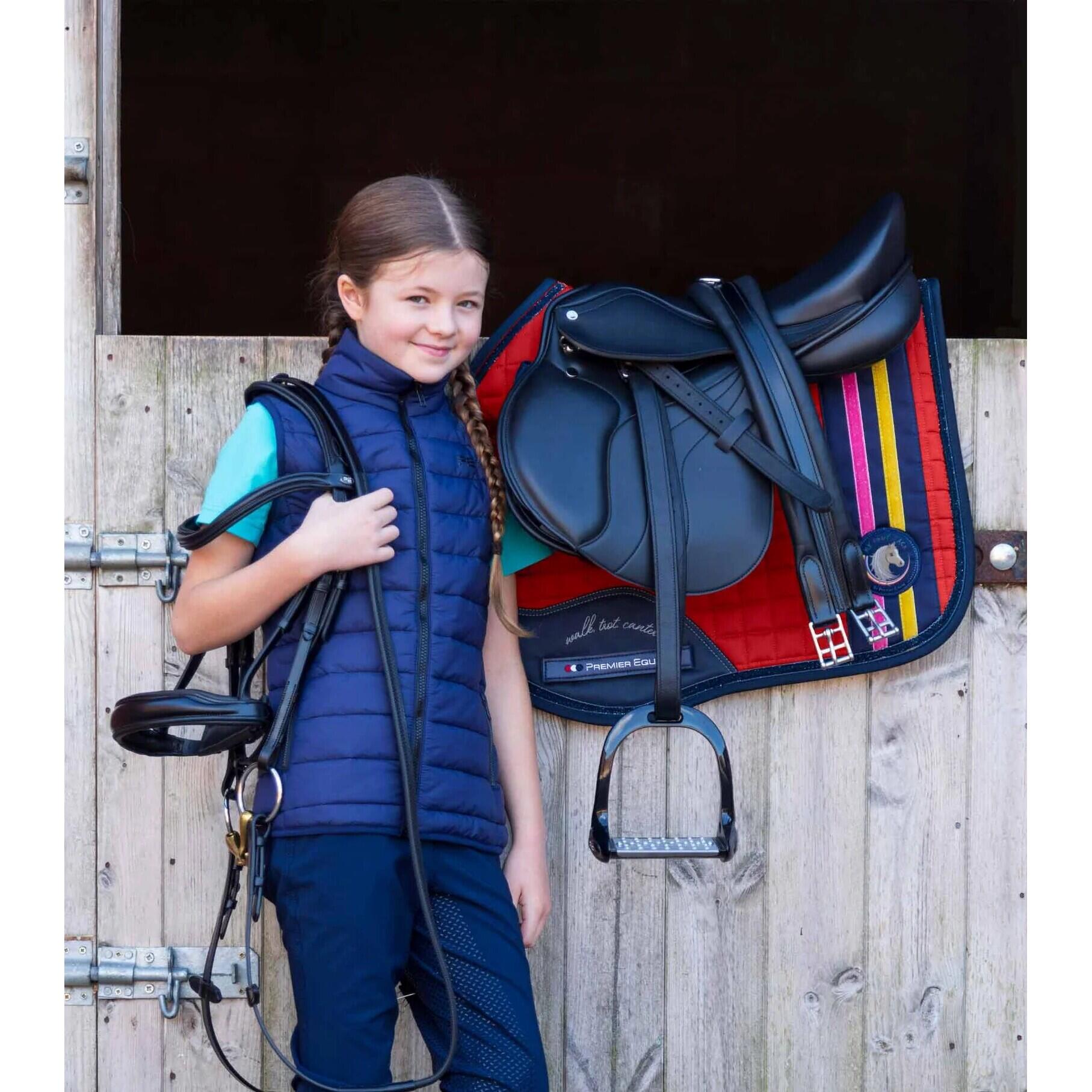 Sattelunterlage für Pferde Baumwolle Premier Equine MPJ GP / Jump Glitter 2/4