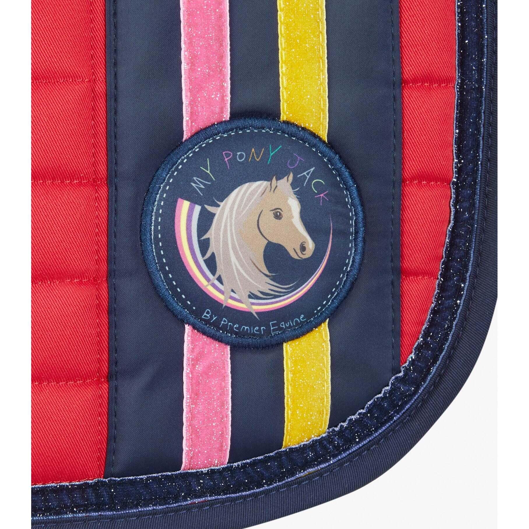 Sattelunterlage für Pferde Baumwolle Premier Equine MPJ GP / Jump Glitter 4/4