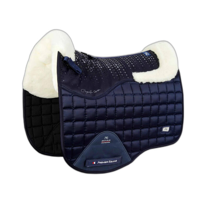 Tapis de dressage pour cheval en laine mérinos Premier Equine Capella CC Square