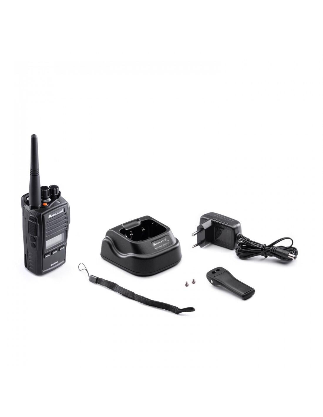 Talkie-walkie MIDLAND G18 PRO IP67 99 mémoires/scrambler 5/7