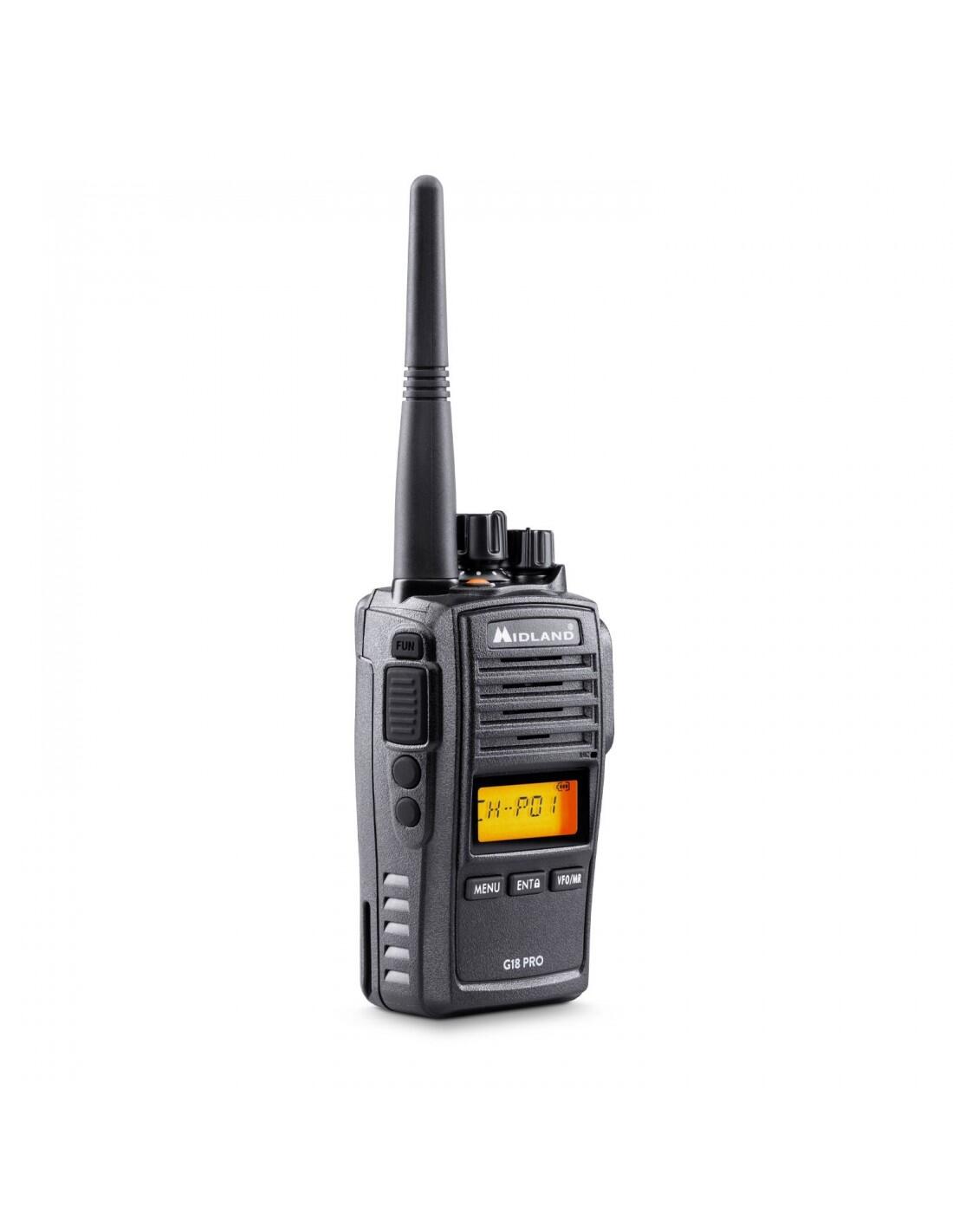 Talkie-walkie MIDLAND G18 PRO IP67 99 mémoires/scrambler 2/7