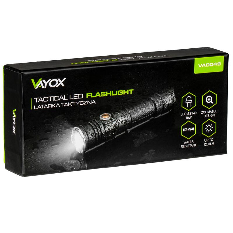 Lampe de poche Vayox VA0049, rechargeable, 1200lm