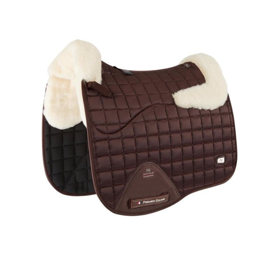 Premier Equine - Tapis De Dressage Pour Cheval En Satin Et Laine Premier Equine Atlantis Cc - Tapis De Selle - Marron - Fs - Decathlon
