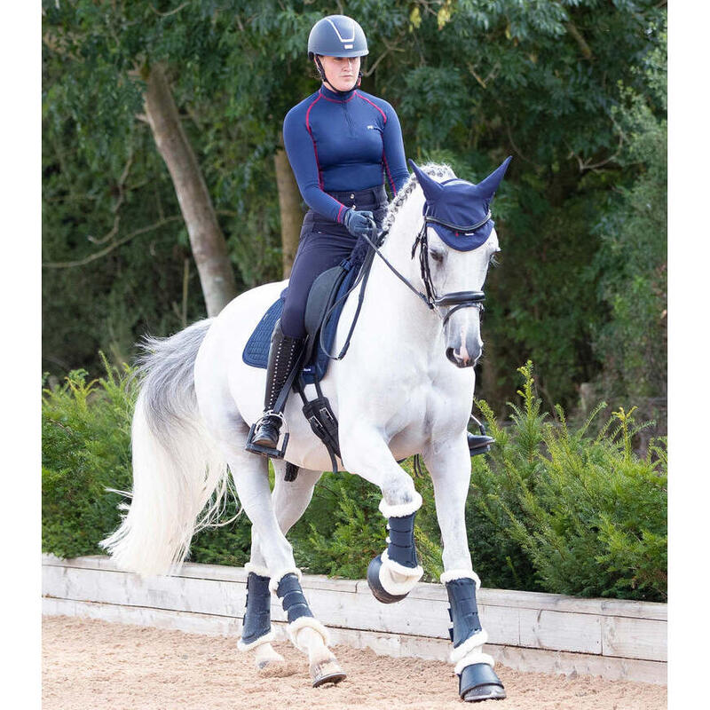 Tapis de dressage pour cheval en laine mérinos Premier Equine Capella CC Square