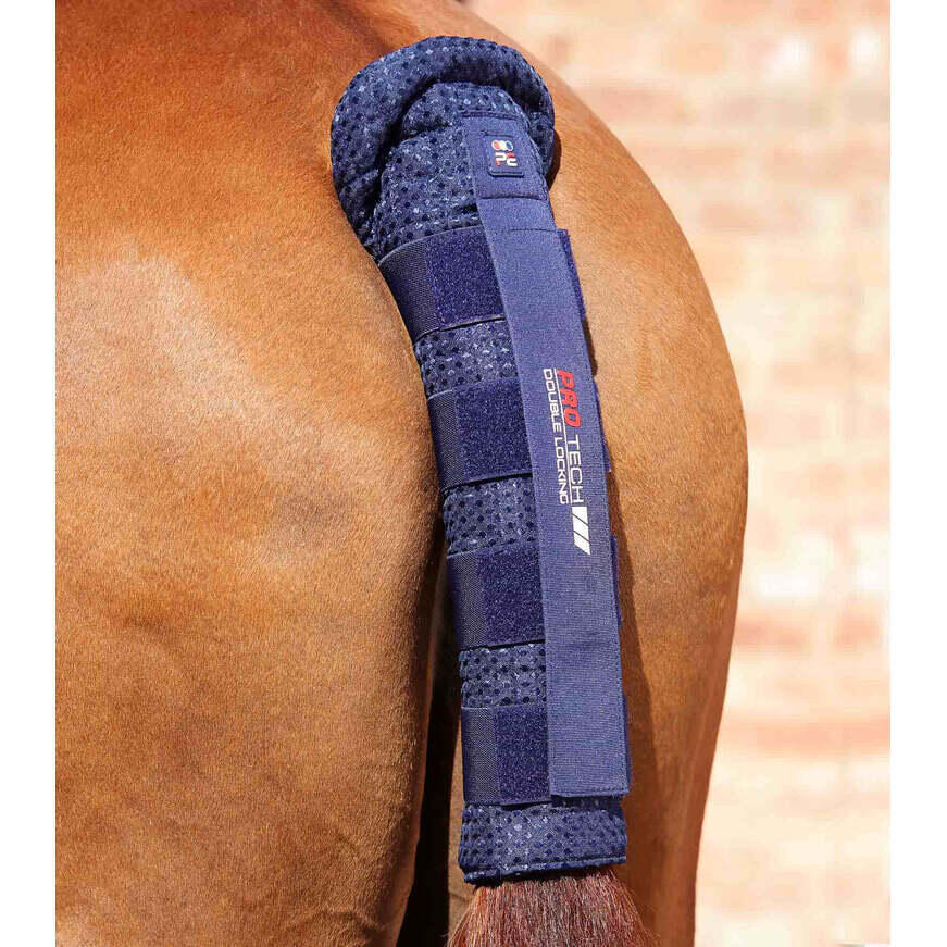 Gewatteerde paardenstaartbeschermer met dubbel slot Premier Equine 4/4