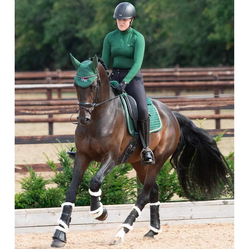 Tapis de dressage pour cheval en laine mérinos Premier Equine Capella CC Square