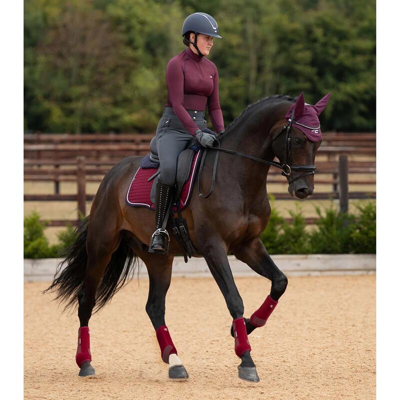 Tapis de dressage pour cheval en laine mérinos Premier Equine Capella CC Square