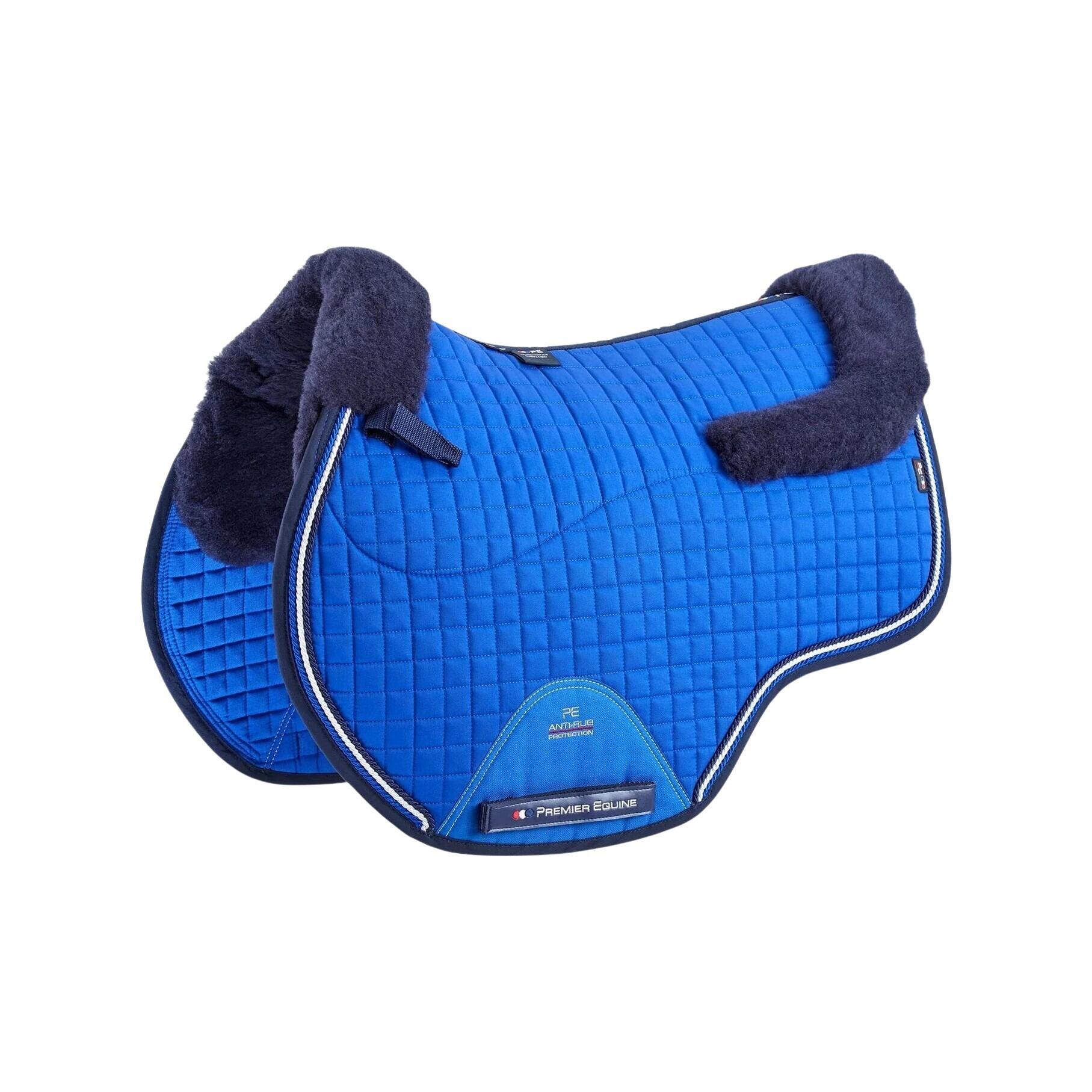 Integrated synthetic sheepskin shock-absorbing saddle pad Premier Equine Pony Merino