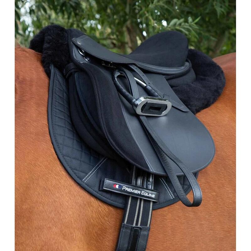 Tapis de selle amortisseur mouton synthétique intégré Premier Equine GP/Jump Num