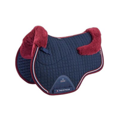 Cuscinetto da sella integrato in pelle di pecora sintetica Premier Equine Pony M