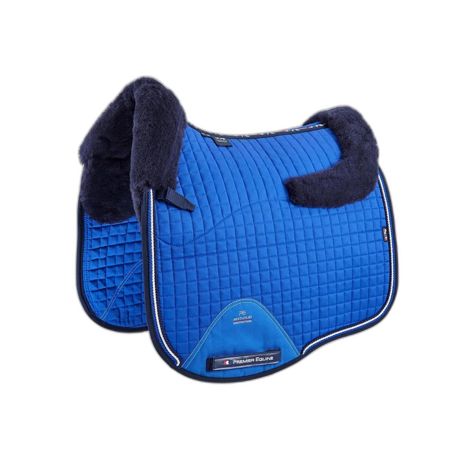Premier Equine - Tapis De Dressage Pour Cheval En Laine Mérinos Premier Equine Capella Cc Square - Tapis De Selle - Bleu - Taille Unique - Decathlon