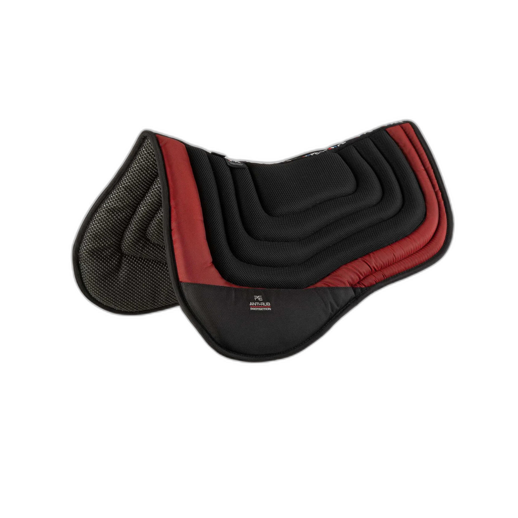 Premier Equine - Tapis De Selle Pour Cheval Antidérapant Et Antichoc Course Et Entraînement Premi - Tapis De Selle - Noir|rouge - Taille Unique - Decathlon