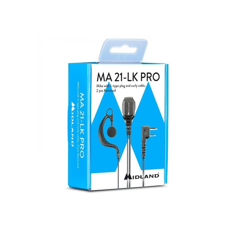Auricular MIDLAND MA21-LK PRO solapa con auricular ajustable. VOX/PTT
