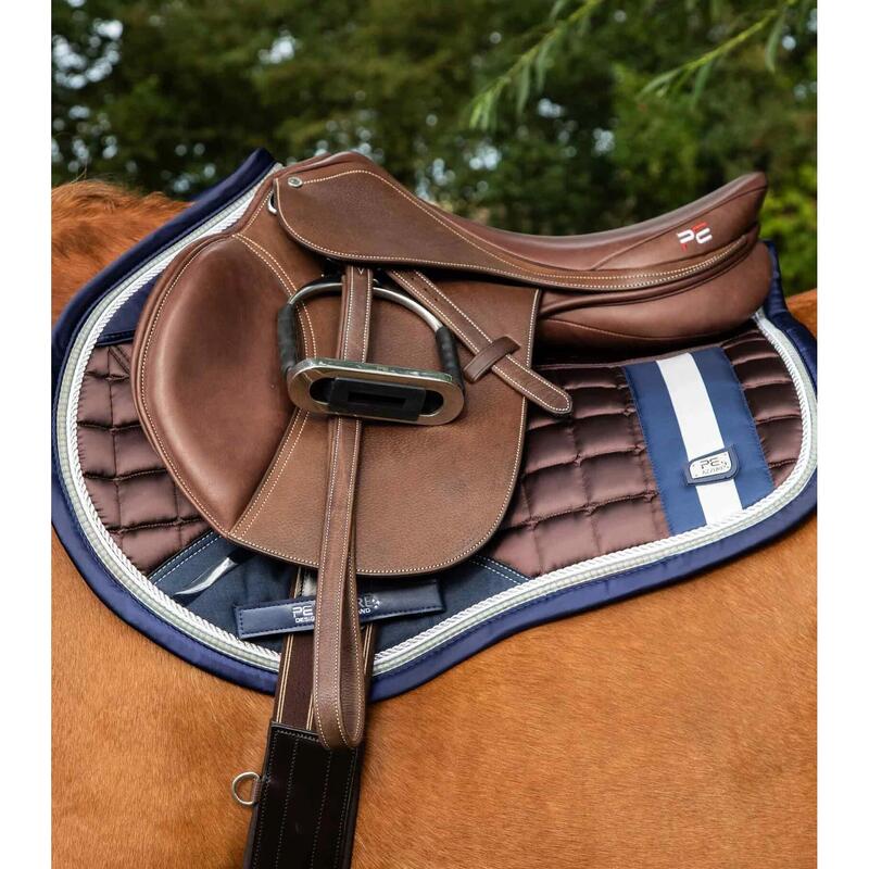 Tapis de selle pour cheval satin antidérapant Premier Equine Azzure