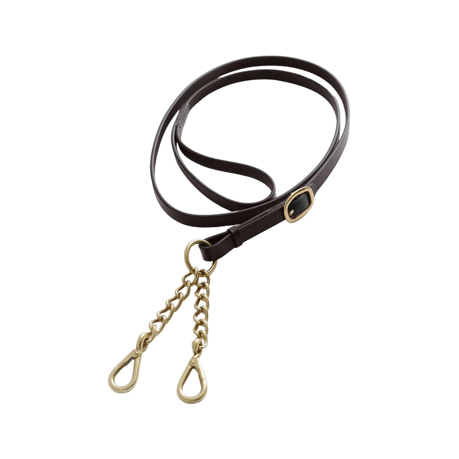 PREMIER EQUINE Lederen display rieten met kettingen Premier Equine