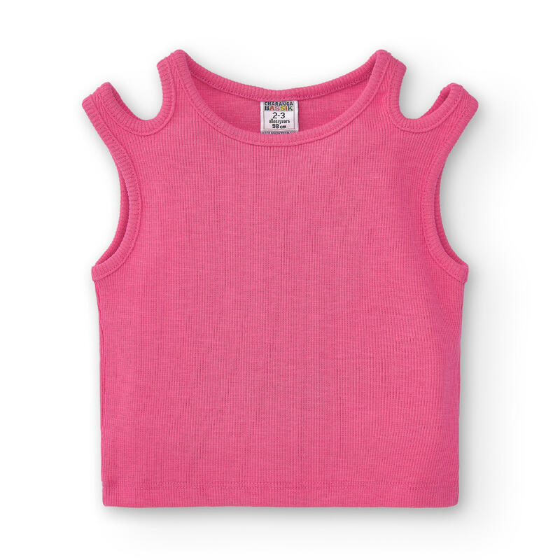 Camiseta De Niña Fucsia Charanga, Tirantes talla 4-5