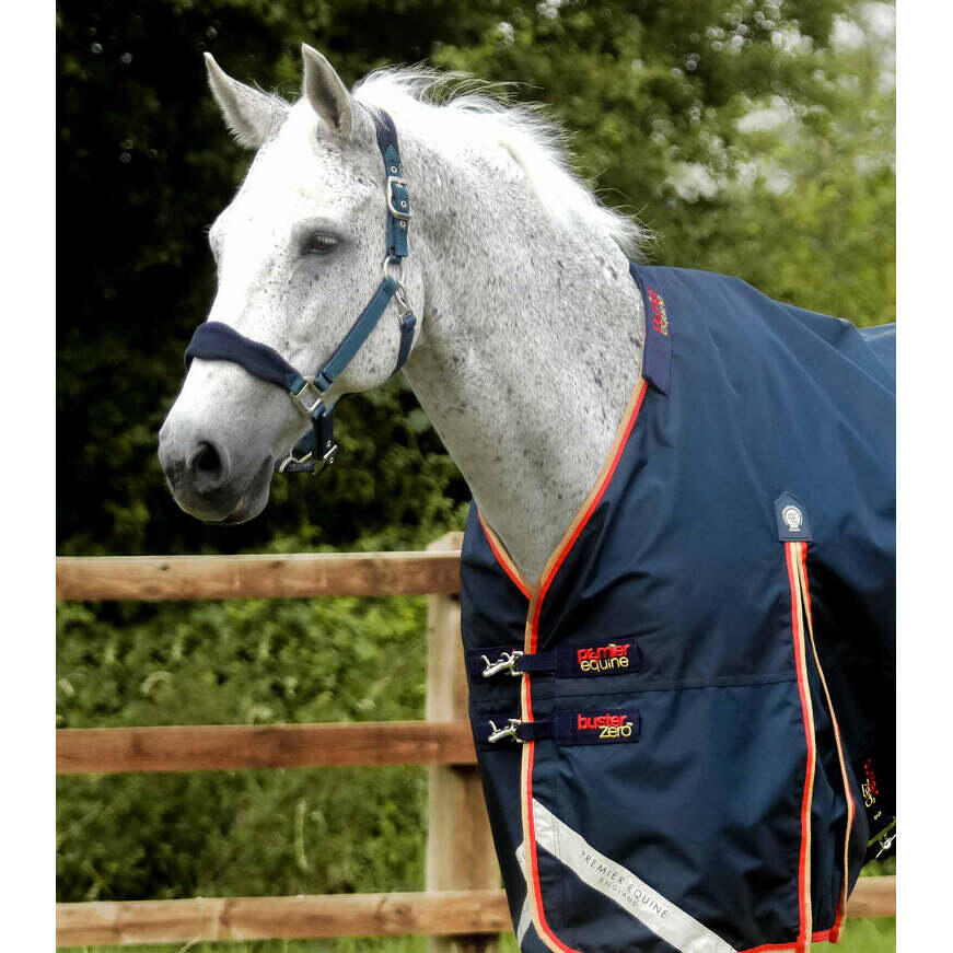 Waterdichte paardendeken met halsbedekking Premier Equine Buster 0 g 2/6
