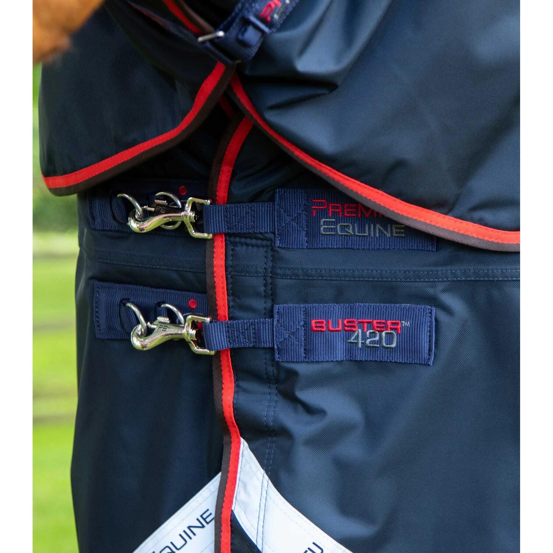 Couverture d'extérieur imperméable pour cheval avec couvre-cou Premier Equine Bu 3/5