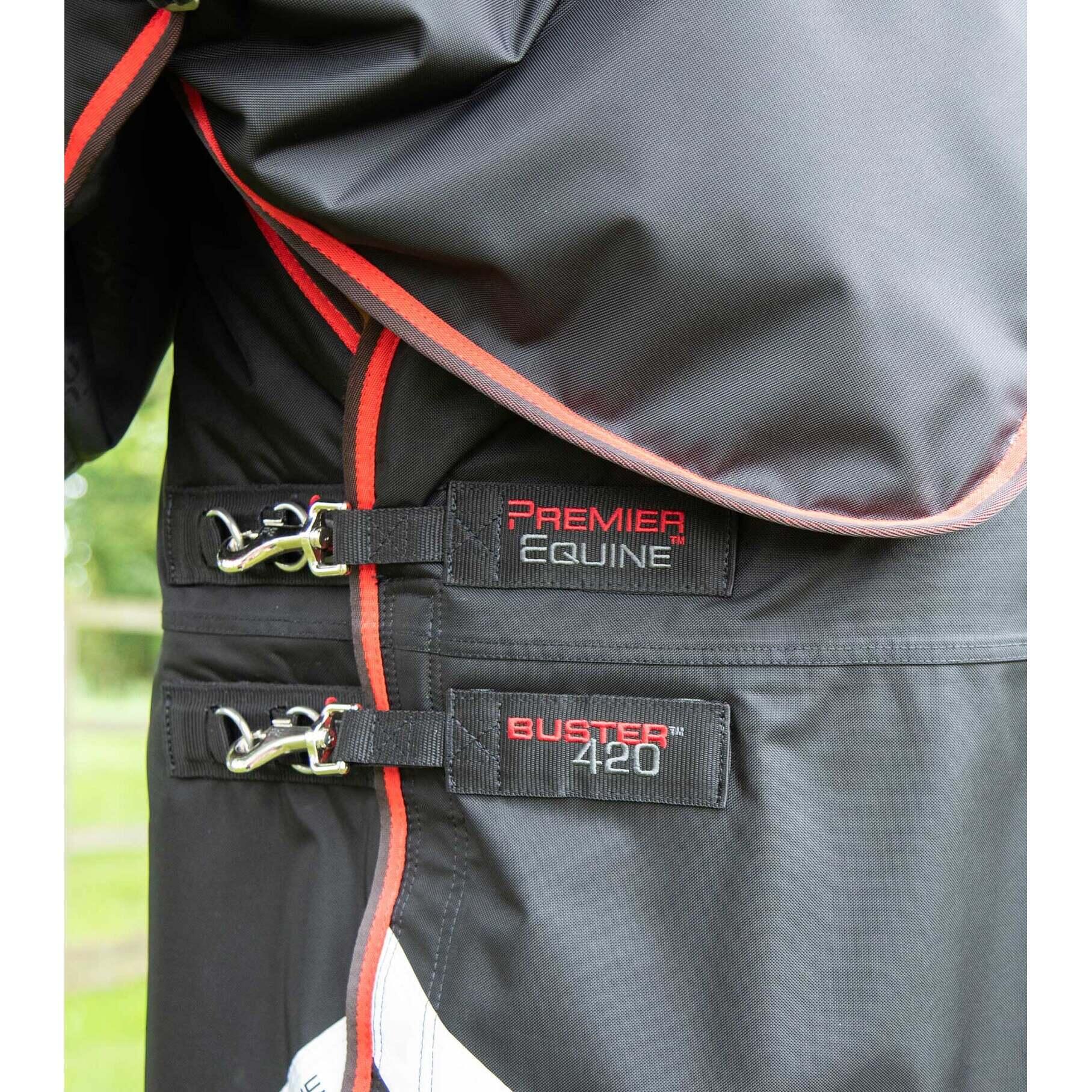 Couverture d'extérieur imperméable pour cheval avec couvre-cou Premier Equine Bu 3/5