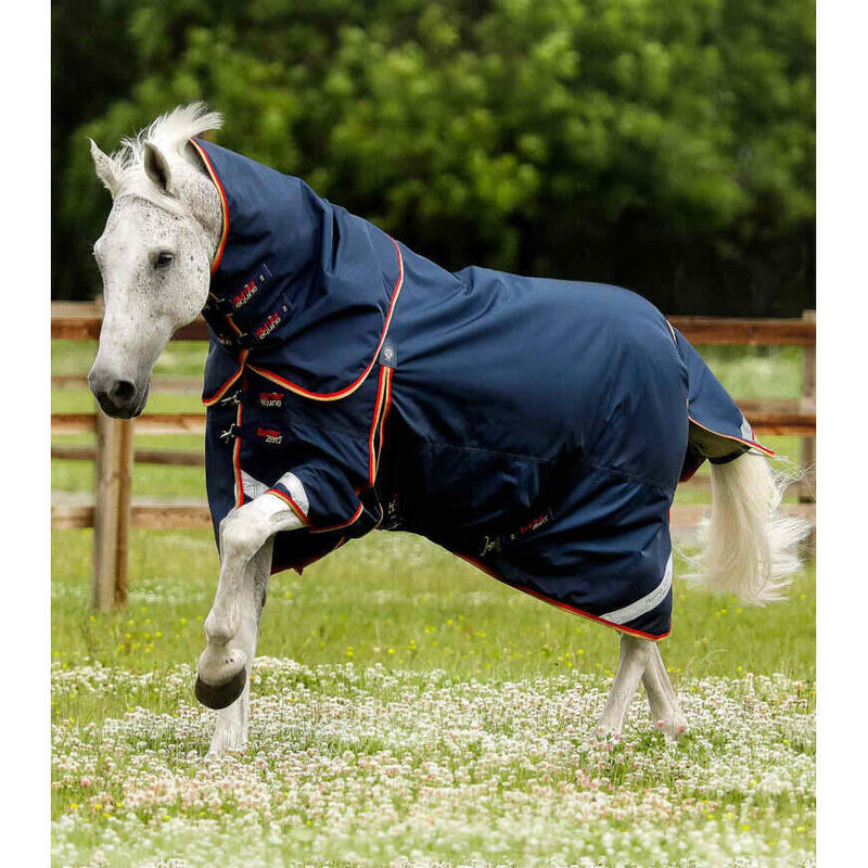 Couverture d'extérieur imperméable pour cheval avec couvre-cou Premier Equine Bu