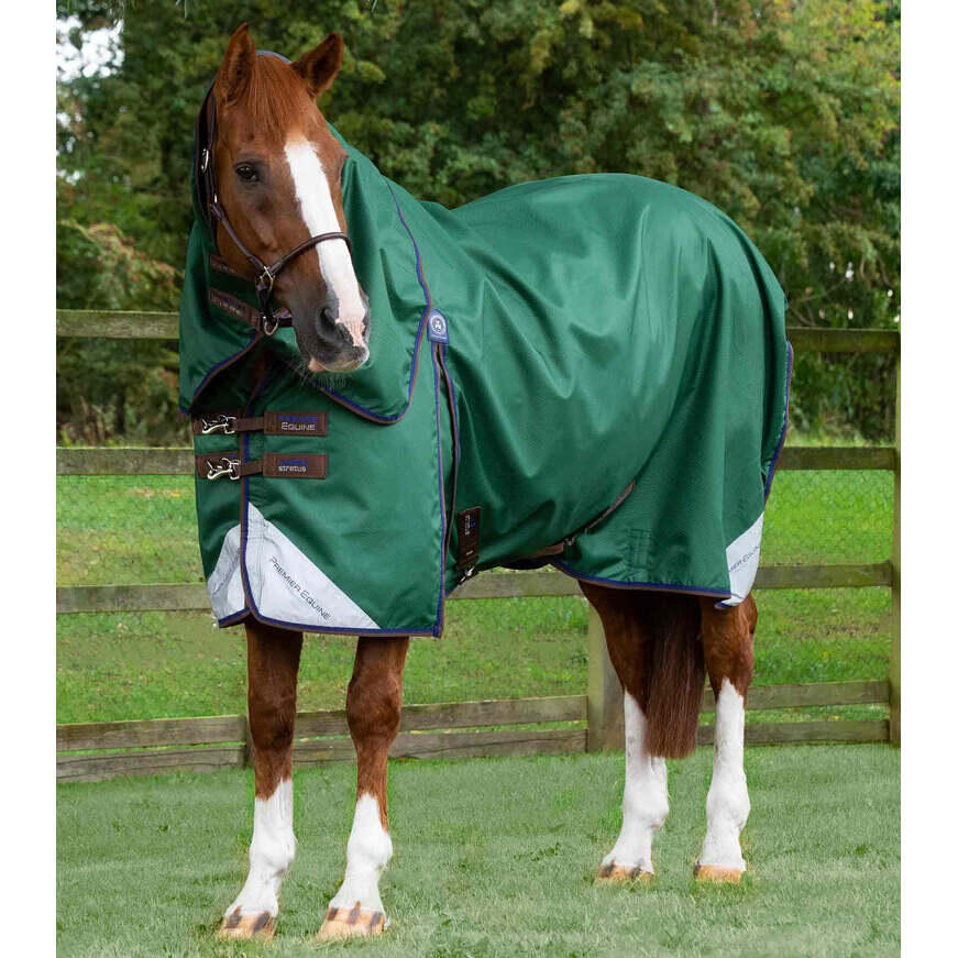 Coperta per cavalli da esterno con copricollo Premier Equine Akoni Stratus 0g |  Premier Equine