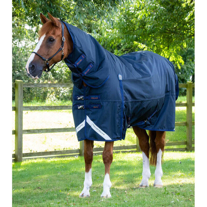 Couverture d'extérieur imperméable pour cheval avec couvre-cou Premier Equine Bu