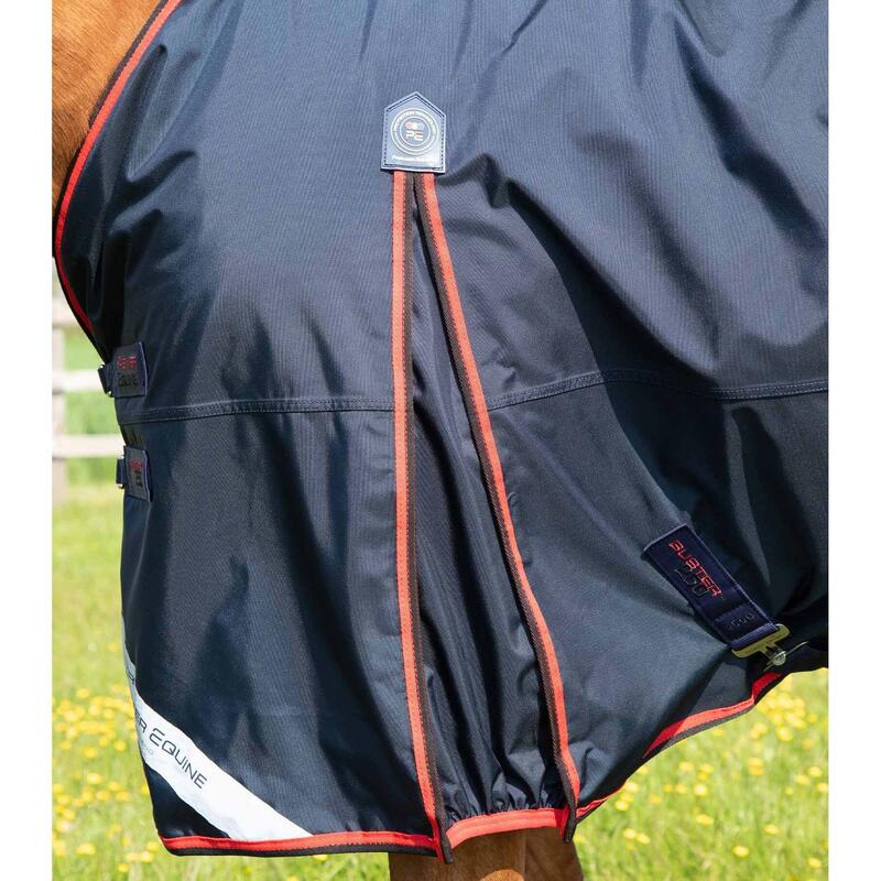 Couverture d'extérieur imperméable pour cheval avec couvre-cou Premier Equine Bu