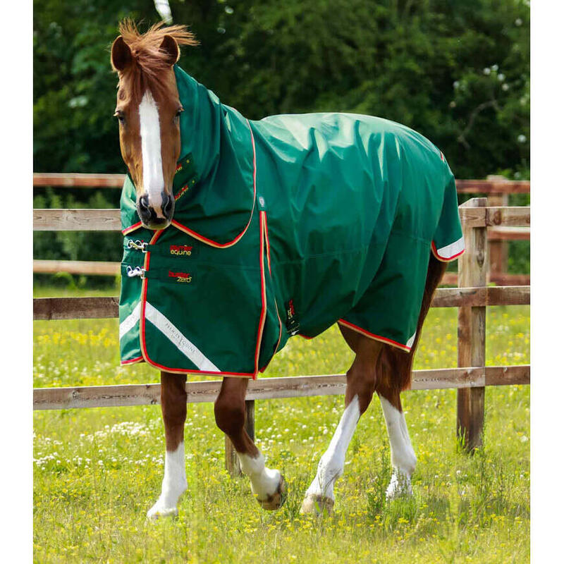 Couverture d'extérieur imperméable pour cheval avec couvre-cou Premier Equine Bu