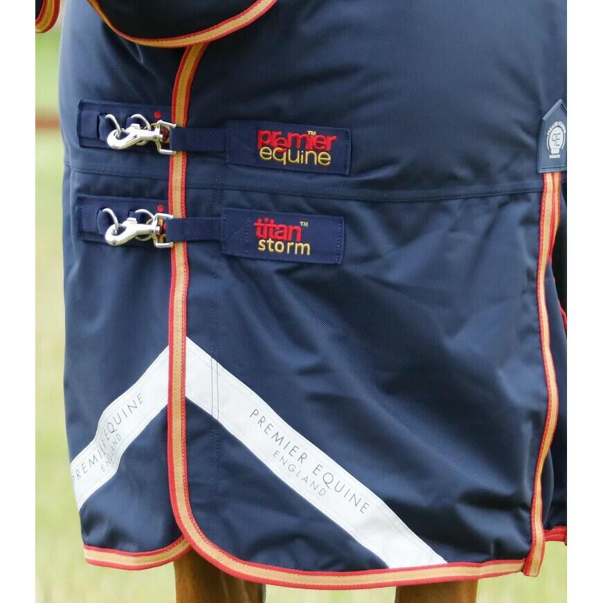 Couverture d'extérieur pour cheval avec couvre cou Premier Equine Titan Storm 45 3/5
