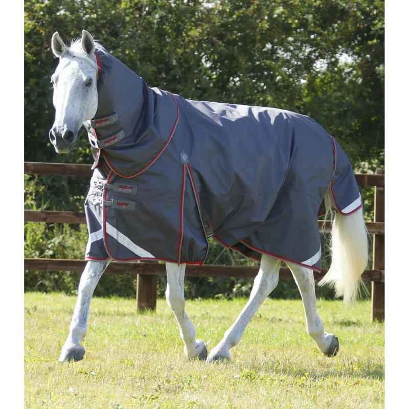 Couverture d'extérieur imperméable pour cheval avec couvre-cou Premier Equine Bu