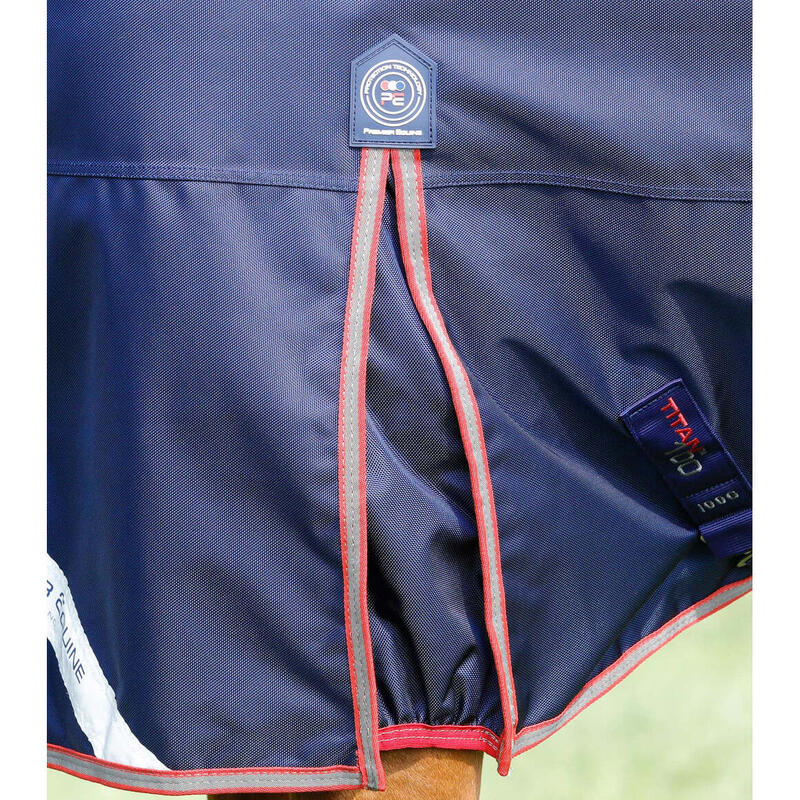 Outdoor-Decke für Pferde mit Nackenrolle Premier Equine Titan 100 g