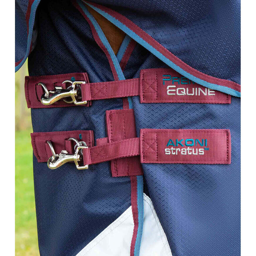 Premier Equine Tappeto per cavalli da esterno con copricollo Akoni Stratus