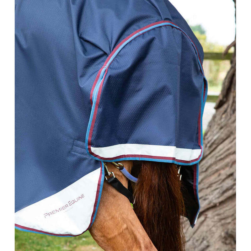 Outdoor paardendeken met halsbedekking Premier Equine Akoni Stratus 0g