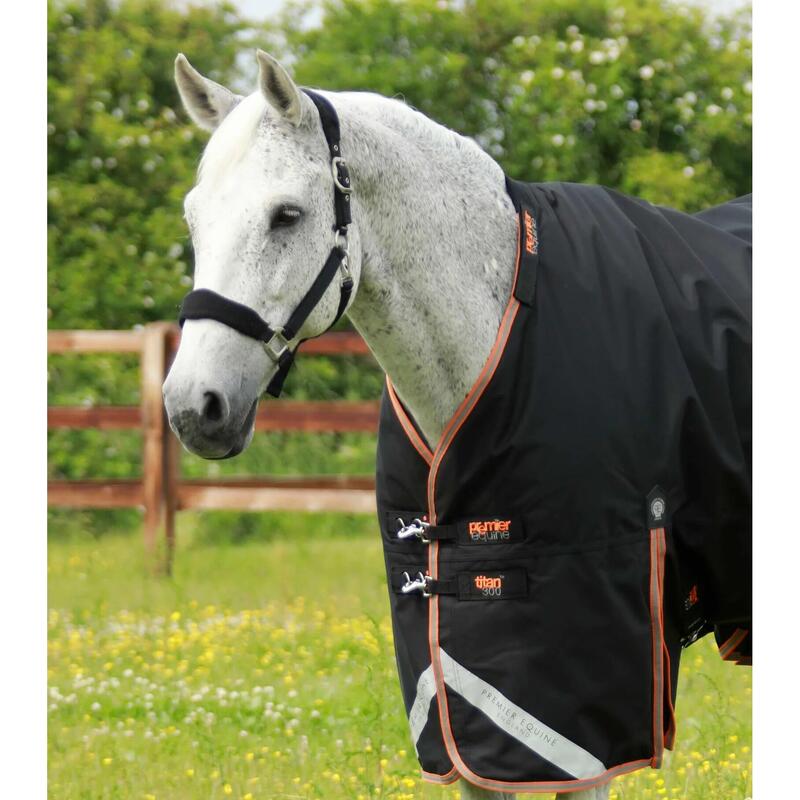 Outdoor-Decke für Pferde mit Nackenrolle Premier Equine Titan 300 g, PREMIER  EQUINE