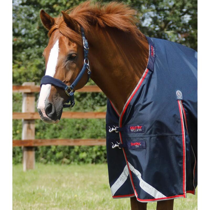 Couverture d'extérieur imperméable pour cheval avec couvre-cou Premier Equine Bu