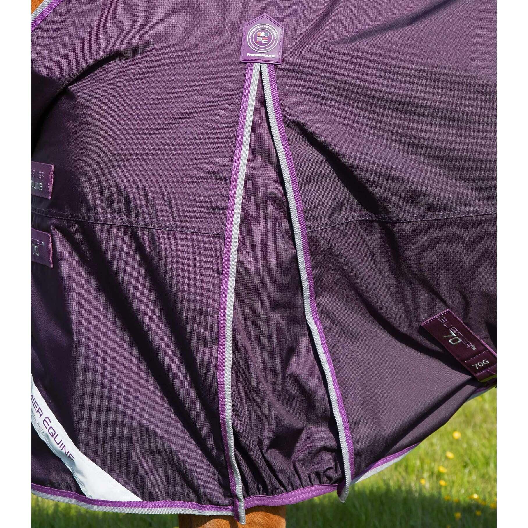 Waterdichte paardendeken met halsbedekking Premier Equine Buster 70 g 5/5