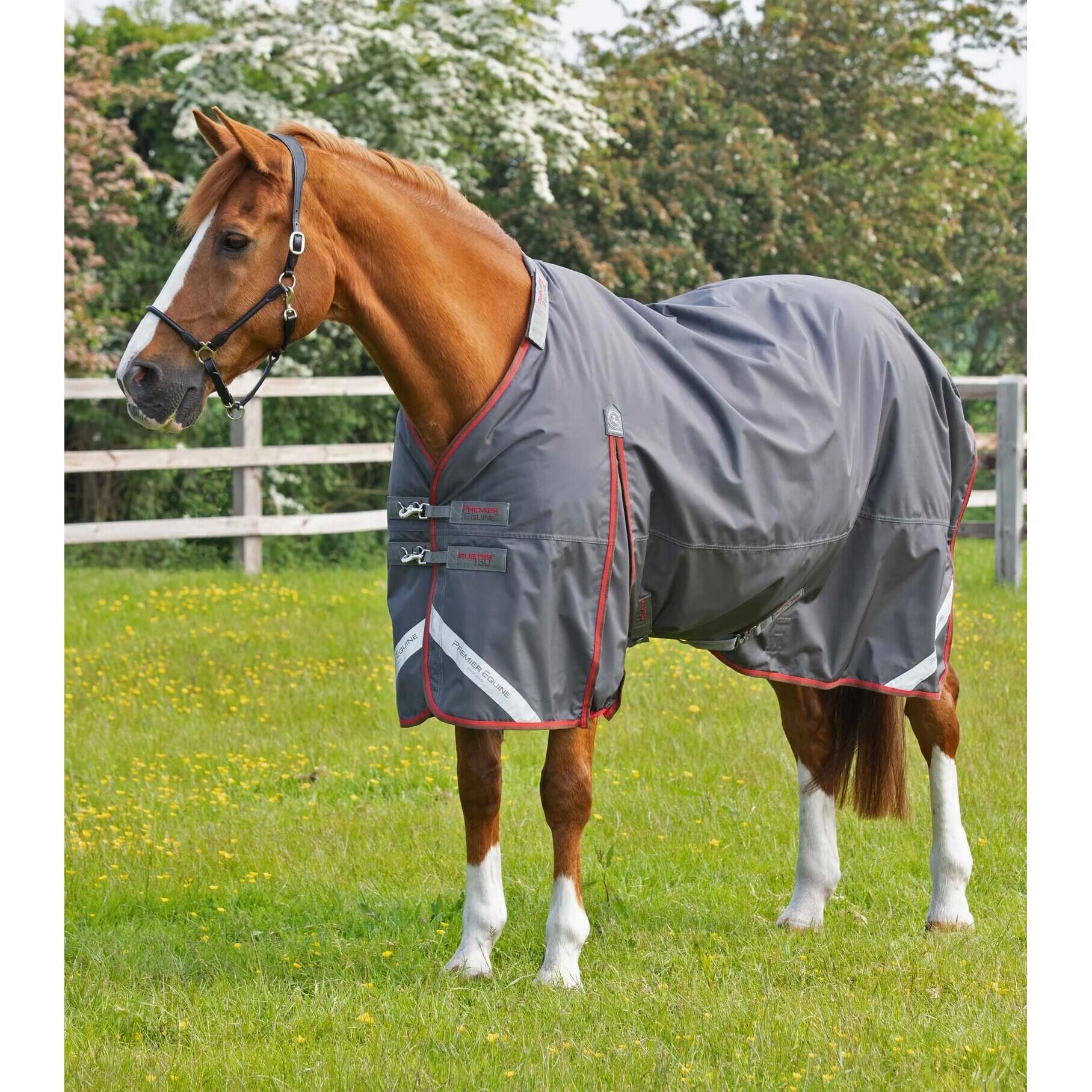 Wasserdichte Outdoor-Decke für Pferde mit Halsabdeckung Premier Equine Buster 15 3/5
