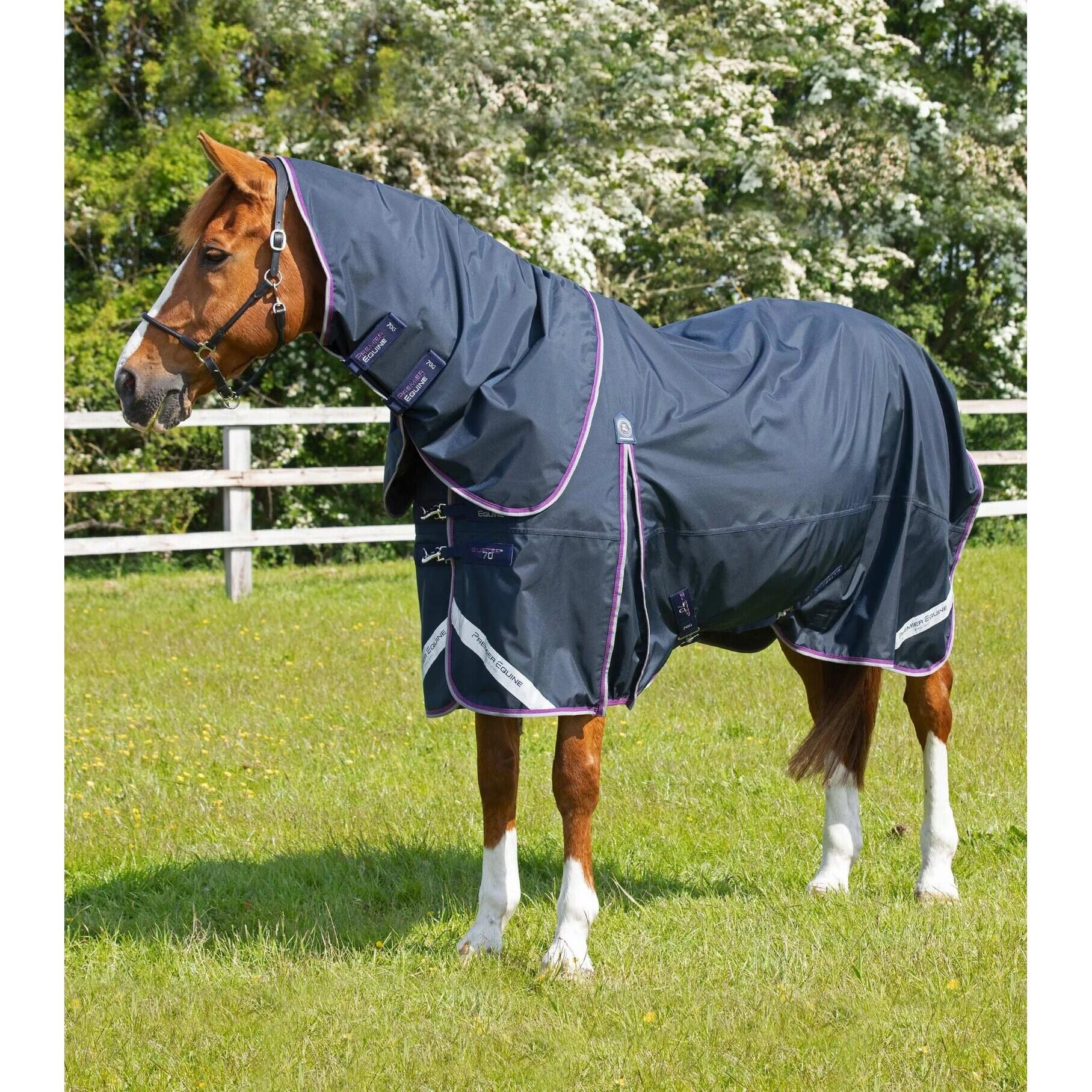 Waterproof horse blanket with neck cover Premier Equine Bu