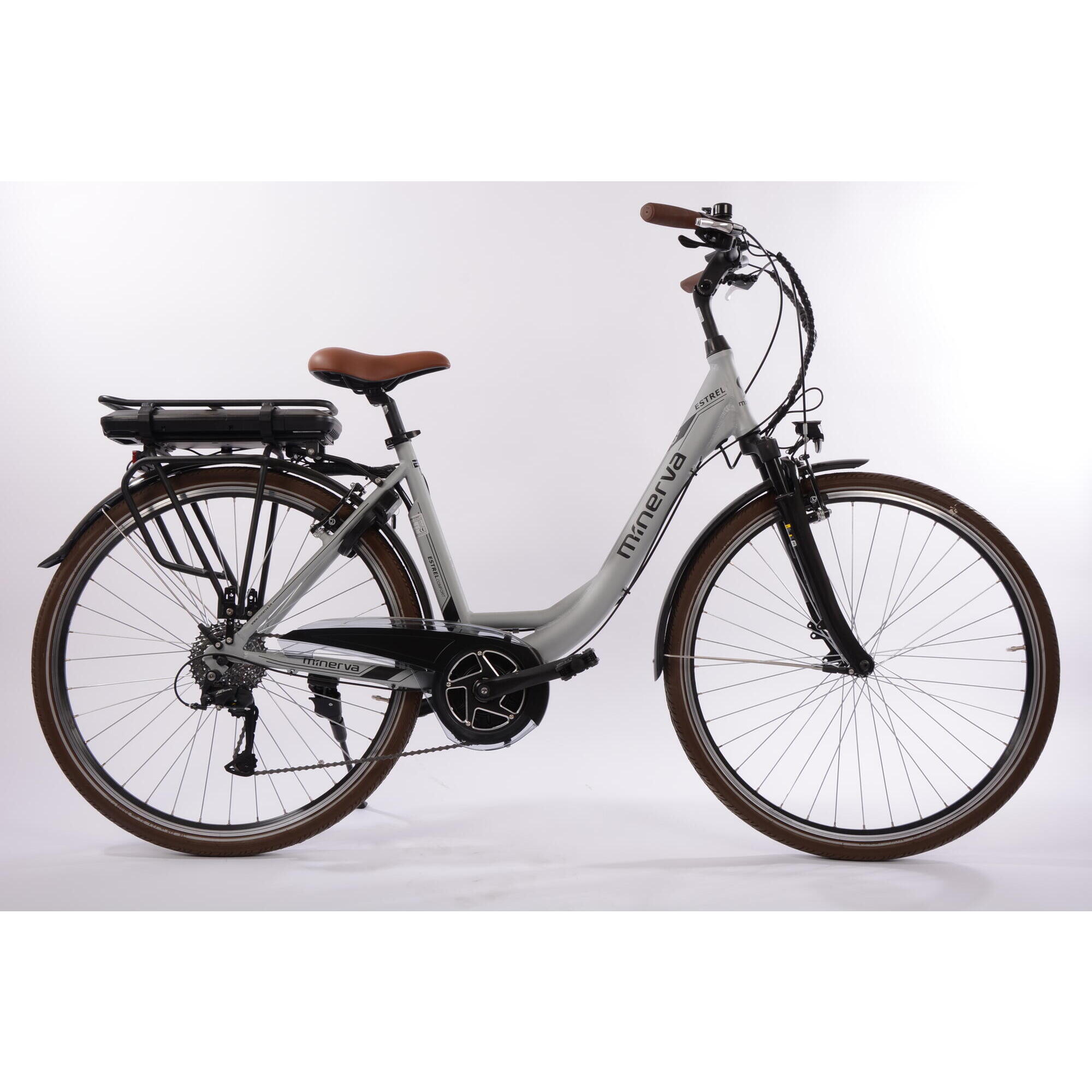 Estrel C motor 9 speed Alivio antracite MINERVA Decathlon