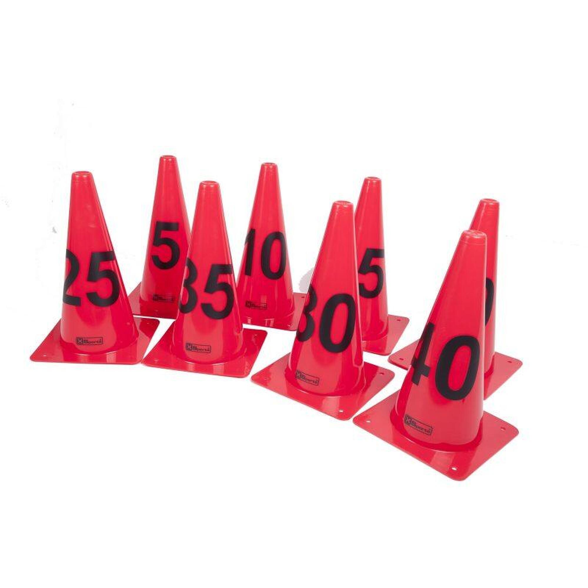 CONJUNTO CONES NUMERADOS (8 UNIDADES) TOPGIM Decathlon