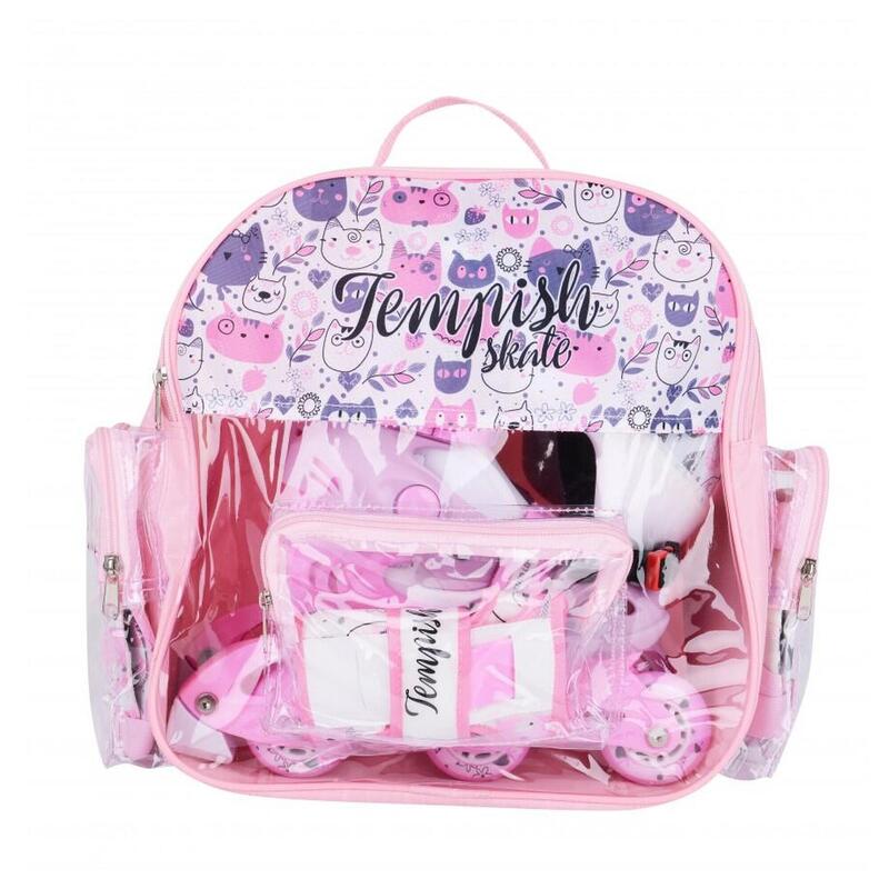 Tempish baby skate set kitty roze/wit