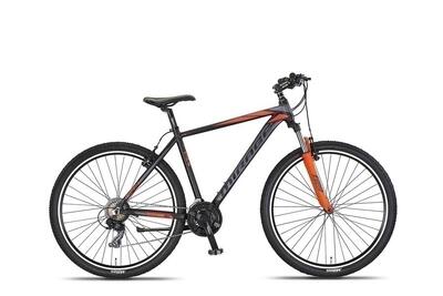 Mountainbike 27,5 inch mirage, zwart-oranje