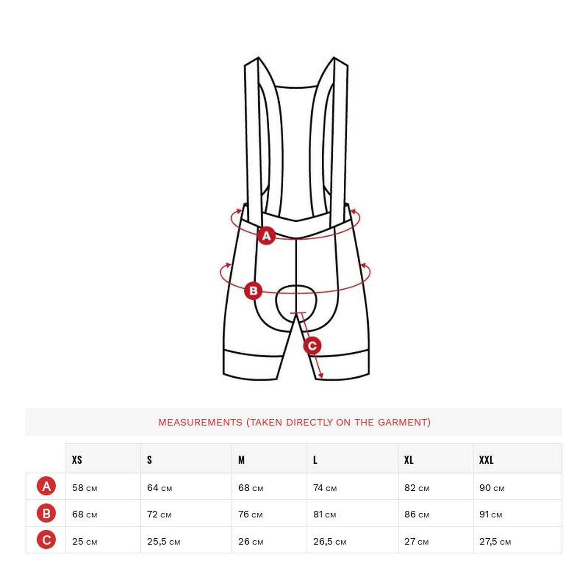 Culote corto ciclismo hombre BX Fassa SIROKO Gris