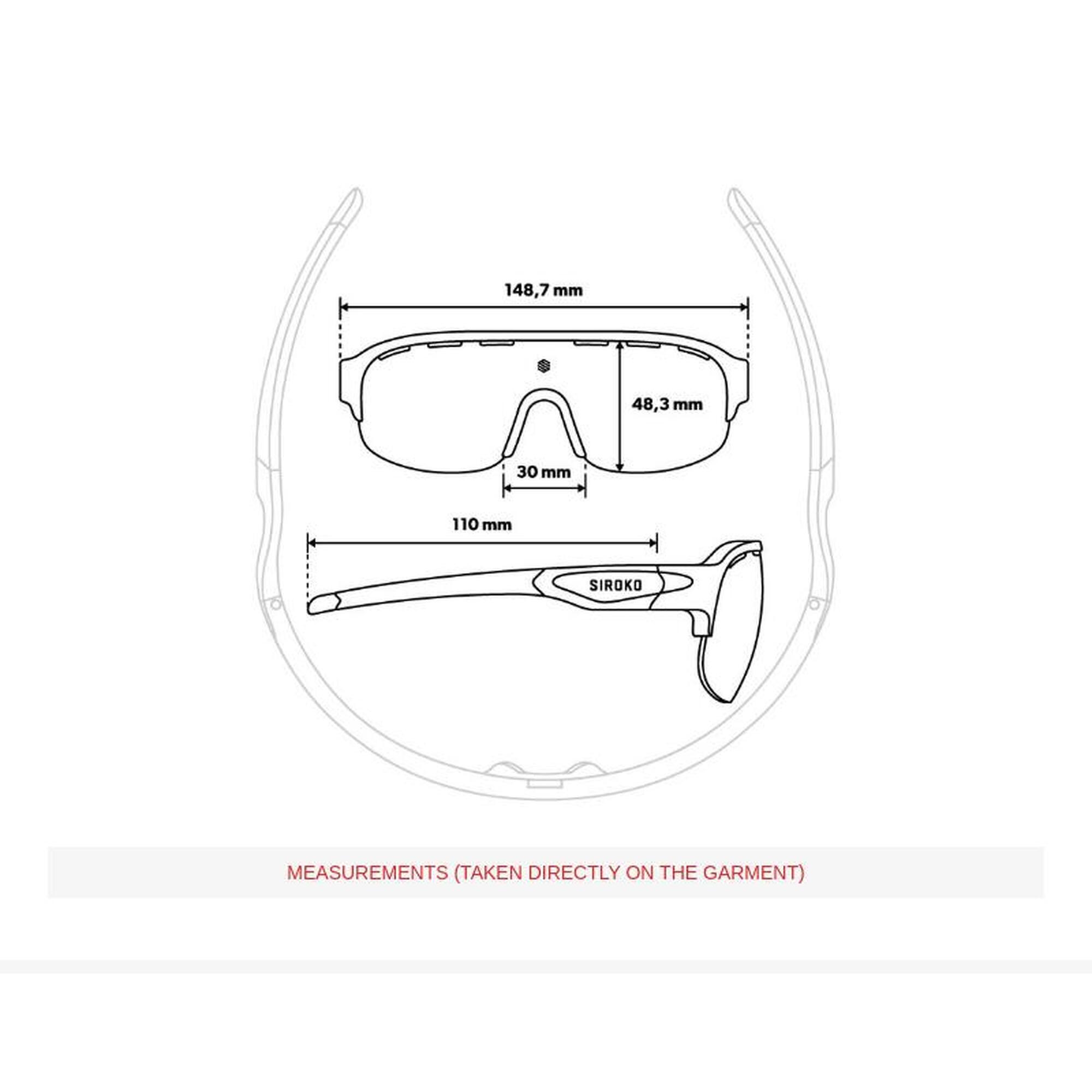 Heren en Dames Wielrennen Meekleurende fietsbril K3 PhotoChromic Donauradweg Min