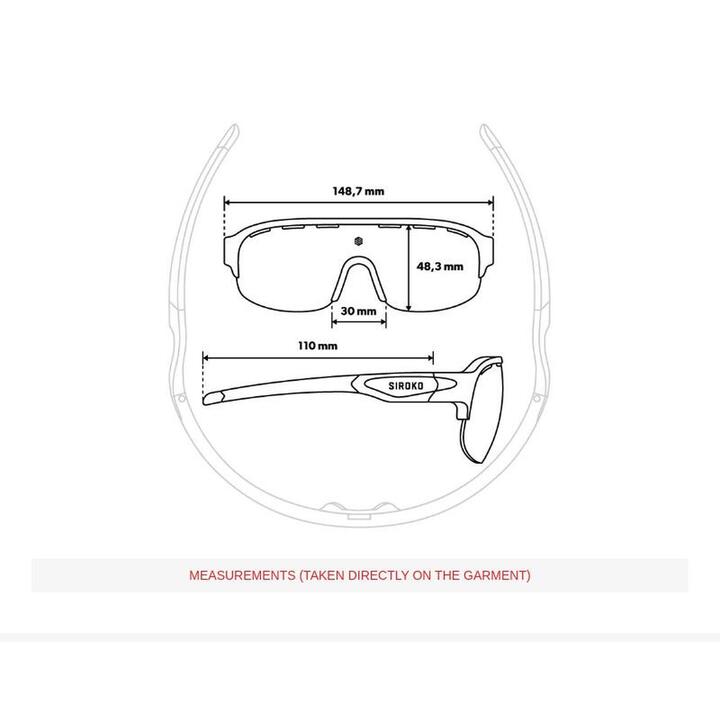 Lunettes De Sport Photochromiques SIROKO K3s - Transparent/Noir - Verre Polarisé Interchangeable